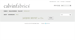Desktop Screenshot of calvinfabrics.com